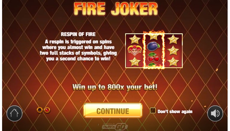 fire joker respin of fire