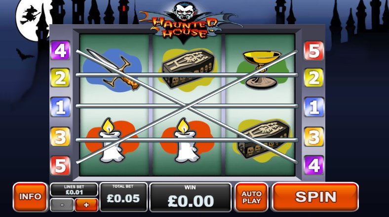 check haunted house video slot gameplay