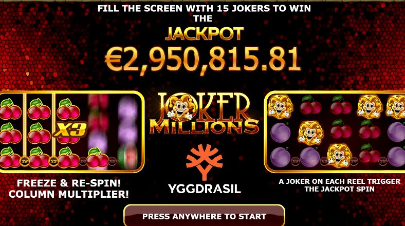 joker millions slot gameplay