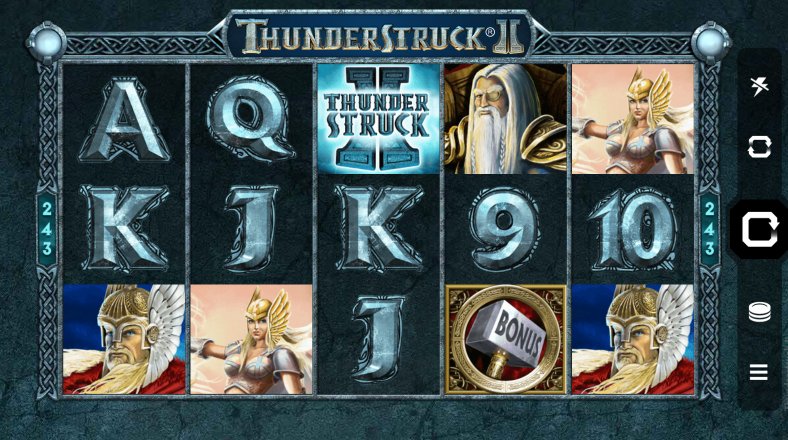 thunderstruck 2 game grid