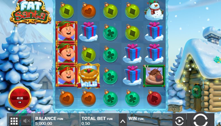 gameplay in fat santa video slot