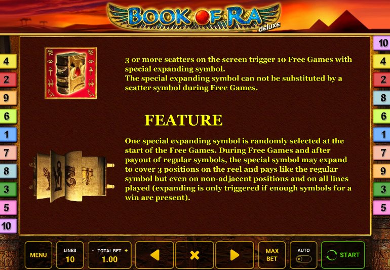 free spins feature at book of ra deluxe slot