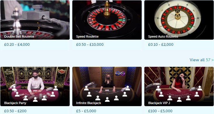 check live casino games at playfrank