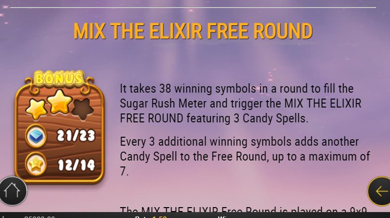 elixir free round of sweet alchemy slot machine