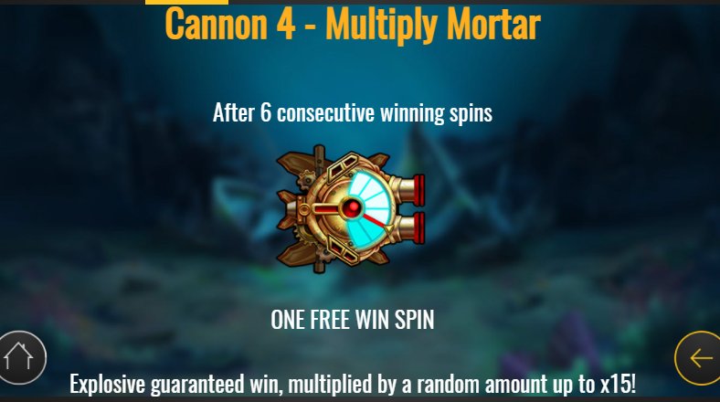 multiply mortar feature in sea hunter video slot