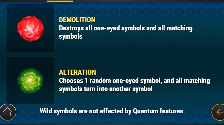 quantum features of reactoonz slot machine