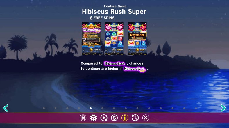 super rush feature to get in hawaiian dream slot game