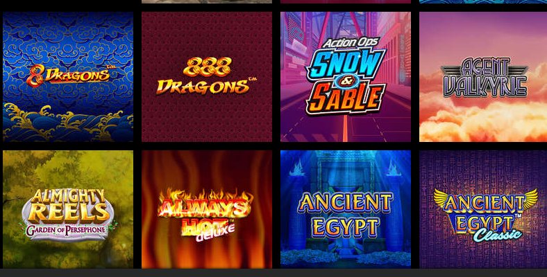 rizk casino's video slot collection