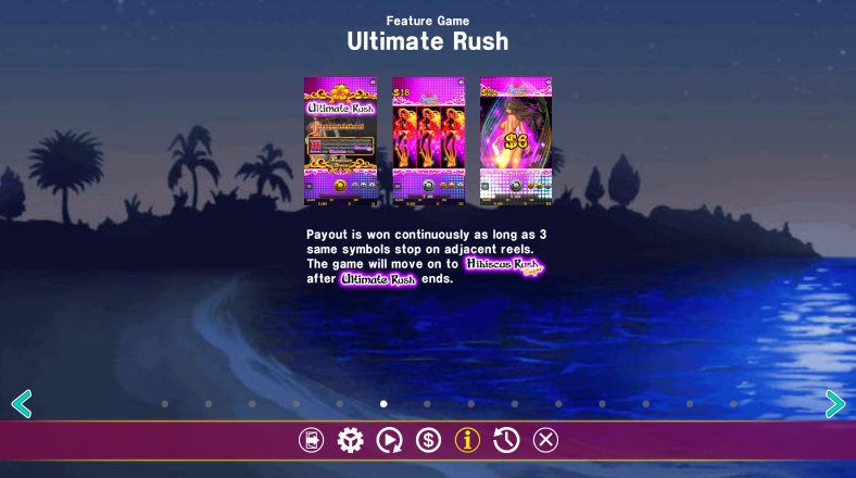ultimate rush feature available in hawaiian dream slot