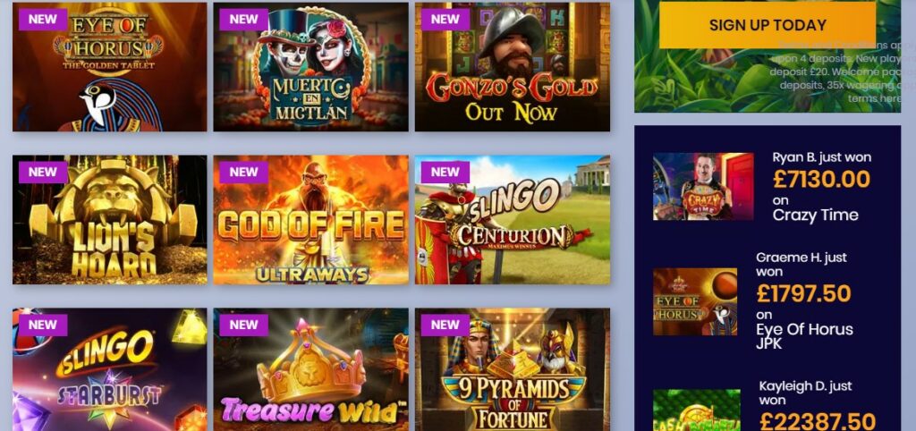 find the classic video slots on casiplay casino site