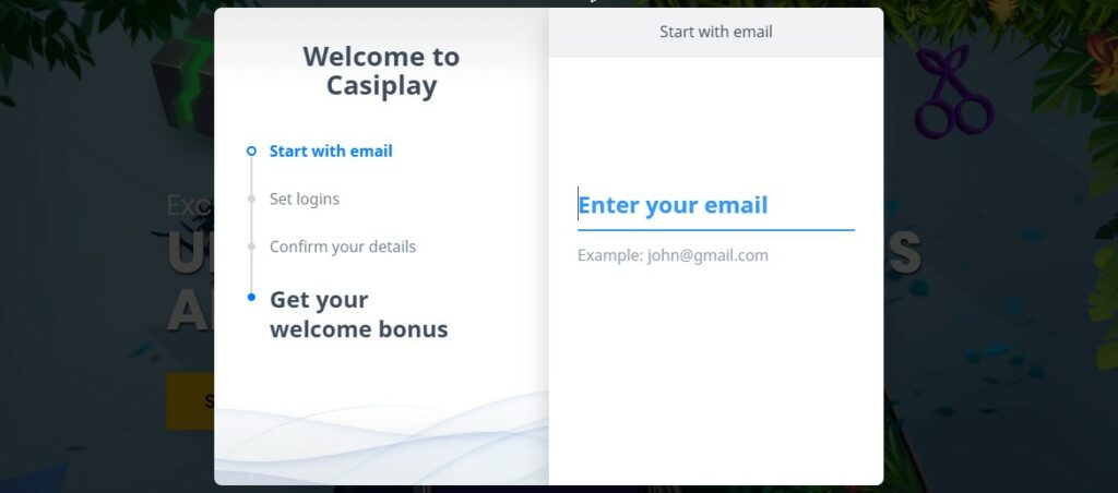 registration 1 at casiplay