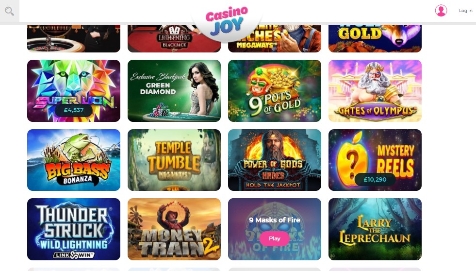 find the best casino joy games from playtech studio