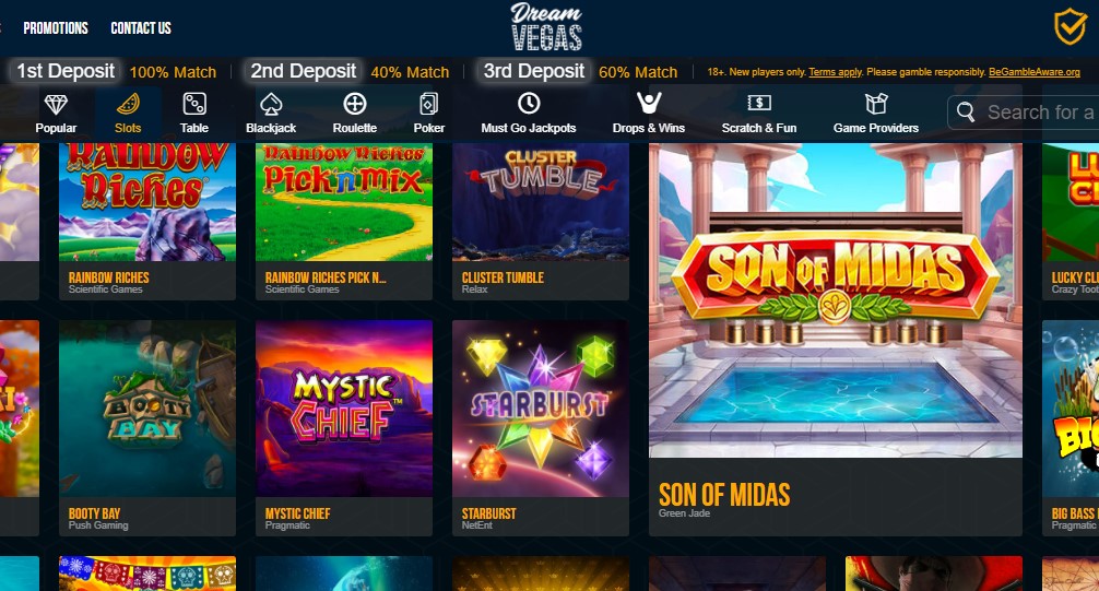 find elk slots at dream vegas