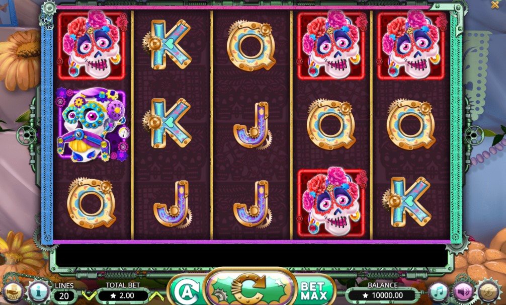 sugar skulls slot by booming games to play for free or real cash