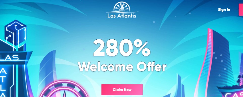 welcome bonus with ETH in Las Atlantis